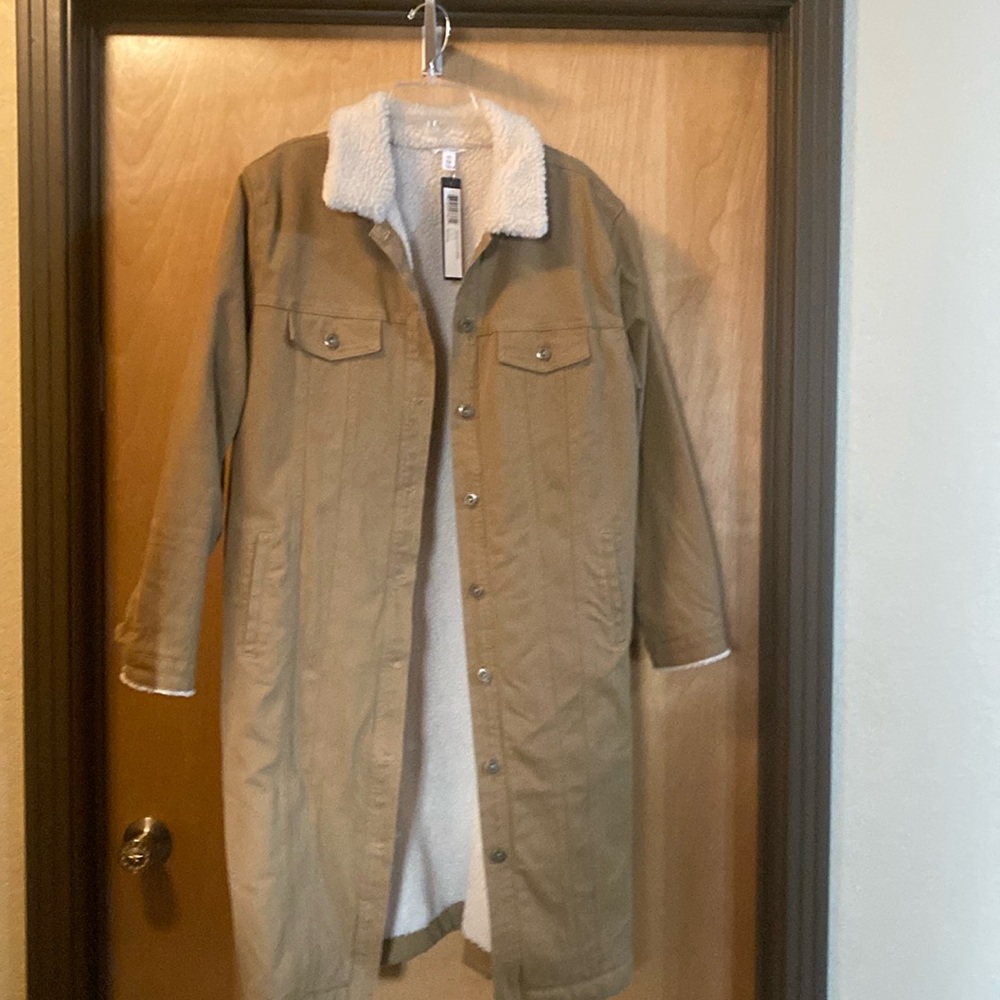 Tribal Long Duster with Sherpa Lining - Picture 3 of 16